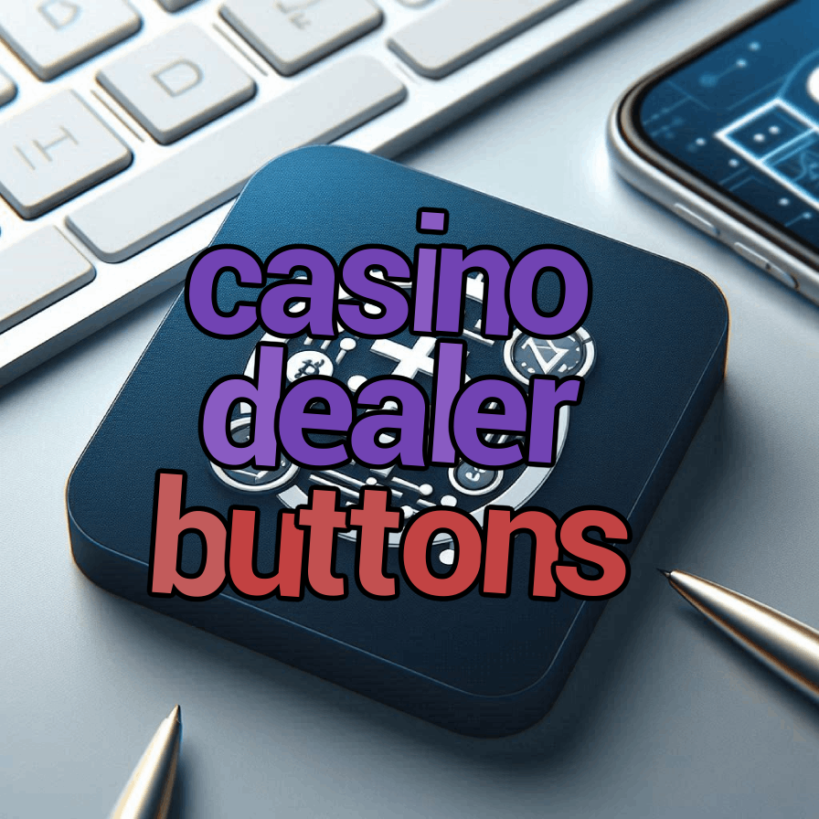 casino dealer buttons